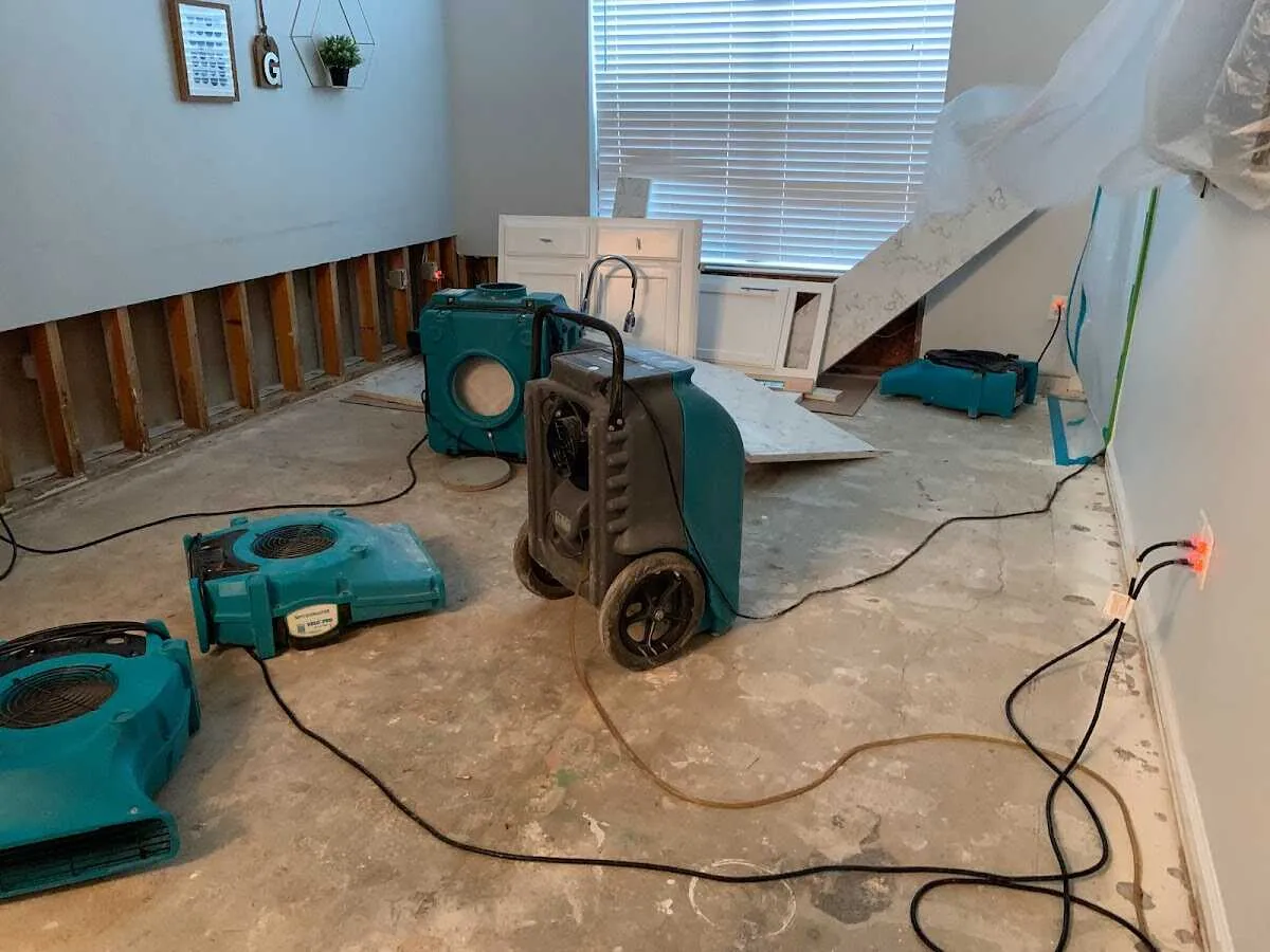 Dehumidifier in flood-cut room for Water Extraction & Removal in Skowhegan